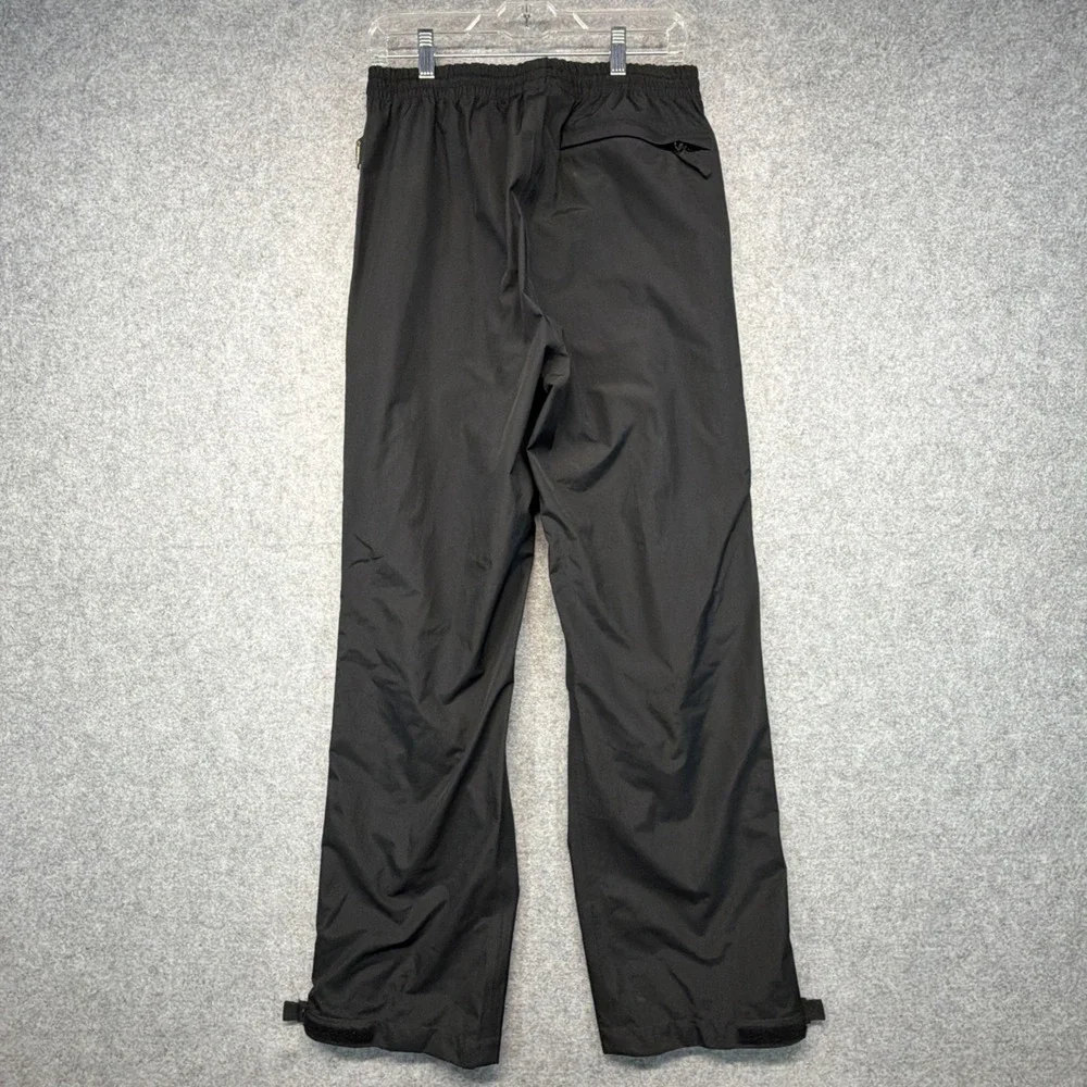 Cabelas GORE-TEX Rain Pants Mens Medium Black Waterproof Hiking Hunting Fishing